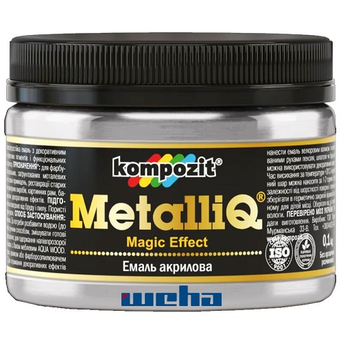 Barva na písmo stříbrná Metalliq 70g