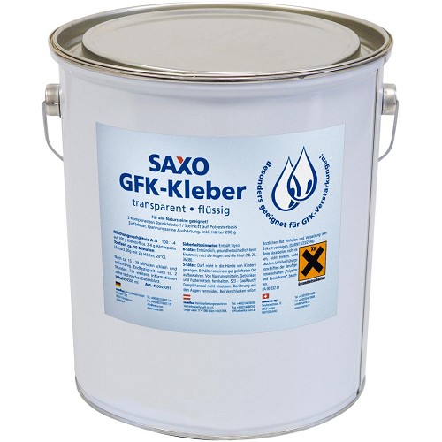 SAXO GFK- lepidlo tekuté 5kg medově transp. + 150g tvrdidla