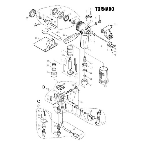 ND Regler-Set B pro Q-B9/Tornado Pozice 36 - 53